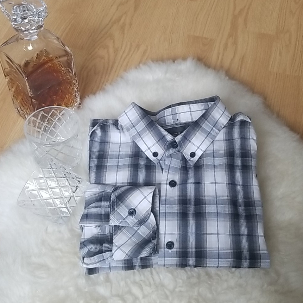 Button Down Collared Longsleeve Shirt, Plaid